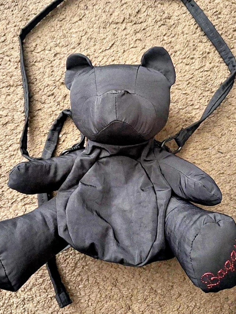 BAGGU Bear Backpack Black